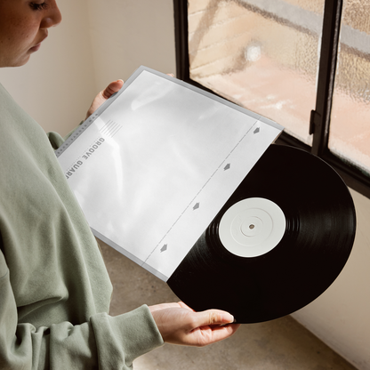 handling vinyl record